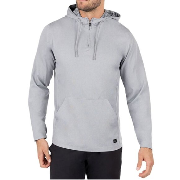 Travis Mathew Skyview 1/4 Zip Pullover Heather Sleet - Picture 1 of 12